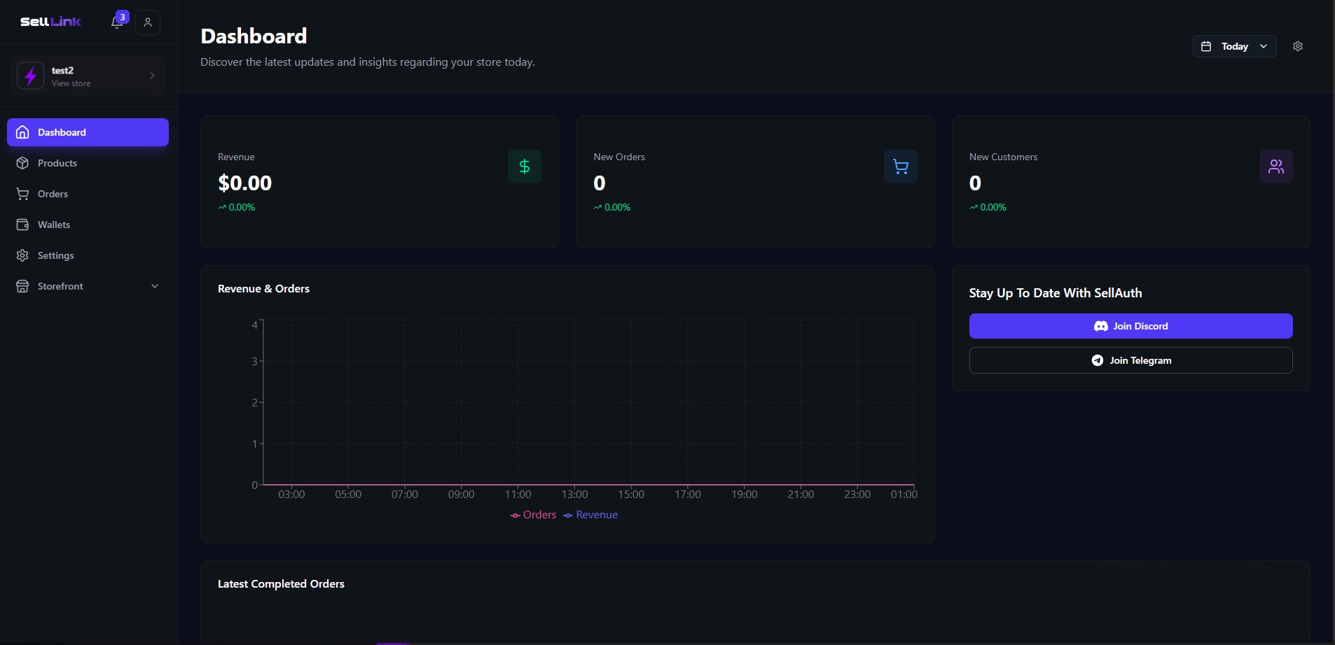 SellLink Dashboard Preview
